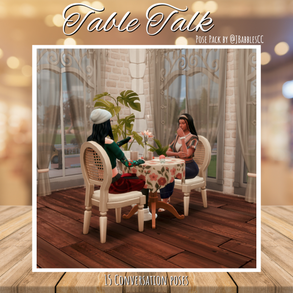 Maxis Match New Conversations Pose Pack by simsfinds - The Sims 4 Custom Content