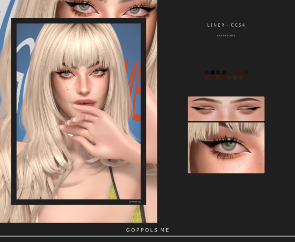 Alpha GPME GOLD Liner cc54 by simsfinds - The Sims 4 Custom Content
