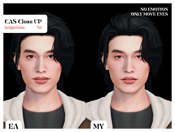Mix CAS Close Up by simsfinds - The Sims 4 Custom Content