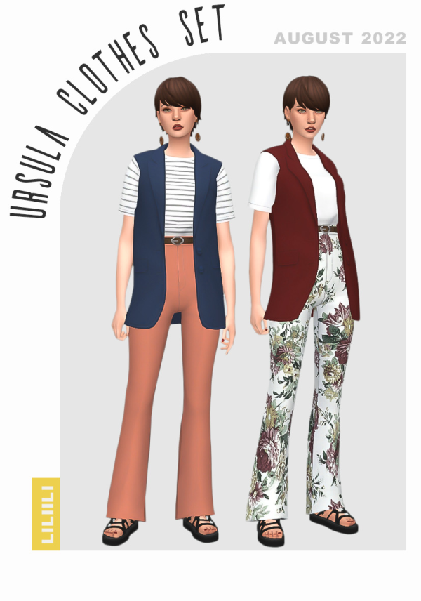 Maxis Match Ursula Clothes Set by simsfinds - The Sims 4 Custom Content