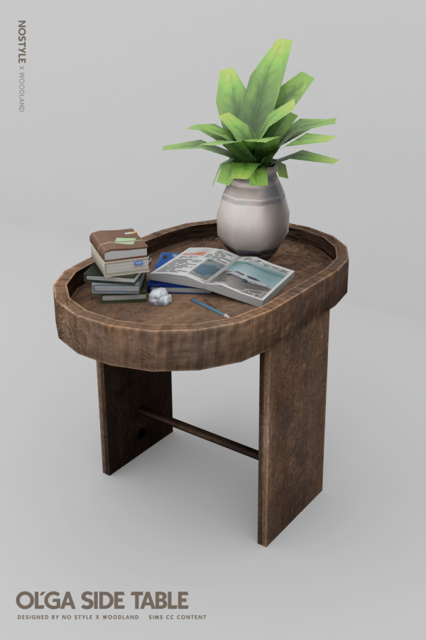 Maxis Match Oľga side table by simsfinds - The Sims 4 Custom Content