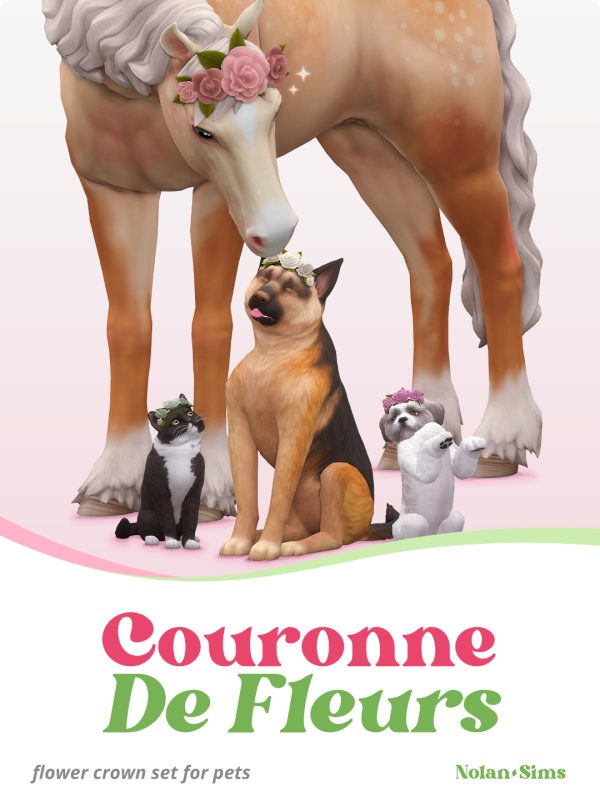 Maxis Match Couronne De Fleurs (Pets) Sims by simsfinds - The Sims 4 Custom Content