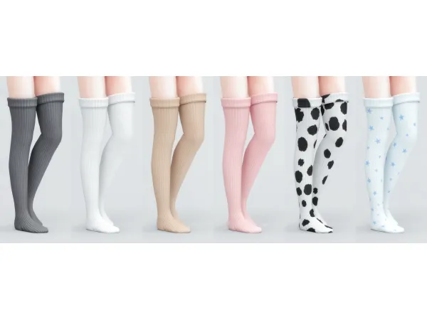 Mix Wool Stockings(shoes) (To be published on Aug 14) by simsfinds - The Sims 4 Custom Content