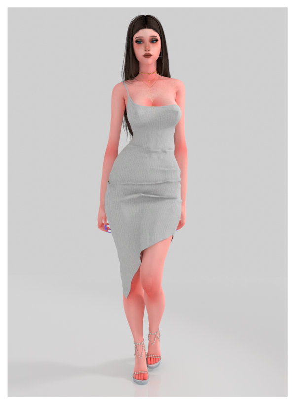 Alpha BABY BOURGEOISIE DRESS by ohmybunnny2 - The Sims 4 Custom Content