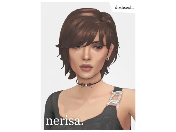 Maxis Match Nerisa Hair (jo_se_oh joshseoh) by Josh - The Sims 4 Custom Content