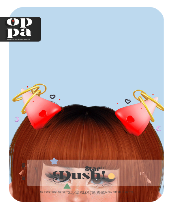 Maxis Match OPPASIMS STAR DUSH Horns Public 0813 by simsfinds - The Sims 4 Custom Content