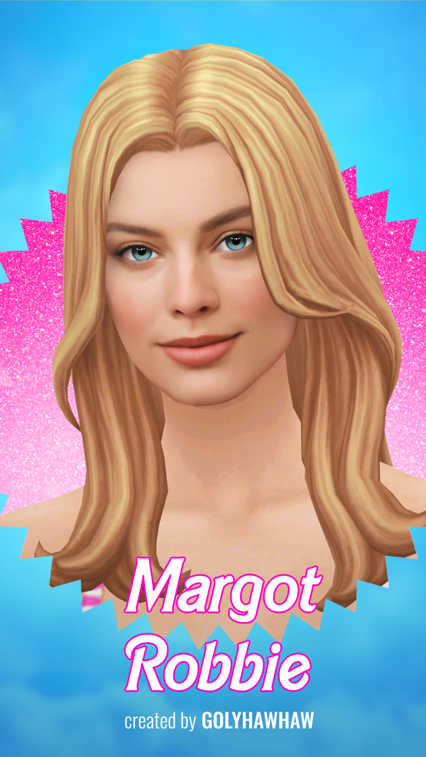Mix Margot Robbie Sim by simsfinds - The Sims 4 Custom Content