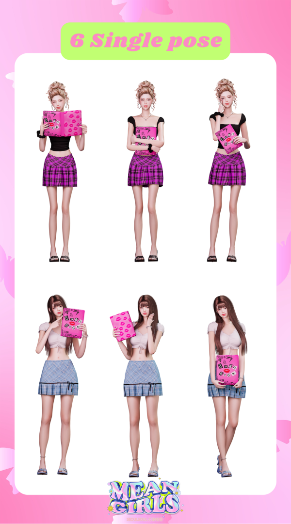 Alpha Mean Girls Pose by simsfinds - The Sims 4 Custom Content