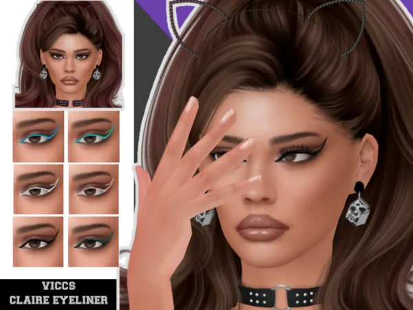 Alpha VICCS_CLAIRE EYELINER - The Sims 4 Custom Content