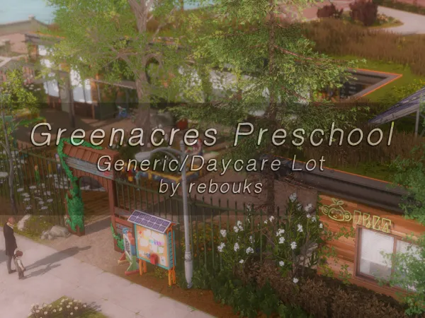 Maxis Match Greenacres Preschool by simsfinds - The Sims 4 Custom Content