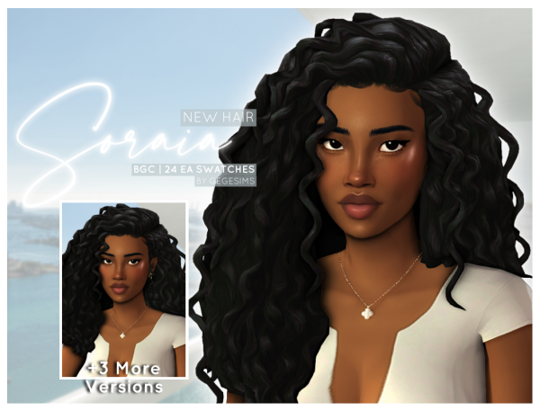 Maxis Match Soraia Hair by simsfinds - The Sims 4 Custom Content