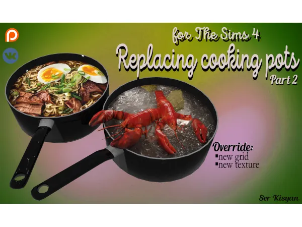 Alpha ФУНКЦИОНАЛЬНЫЕ КАСТРЮЛИ ДЛЯ ГОТОВКИ в игре by simsfinds - The Sims 4 Custom Content