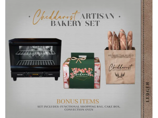 Cheddarost Artisan Bakery Part 1 Bonus Items (Atelier Tier) by LedgerAtelier