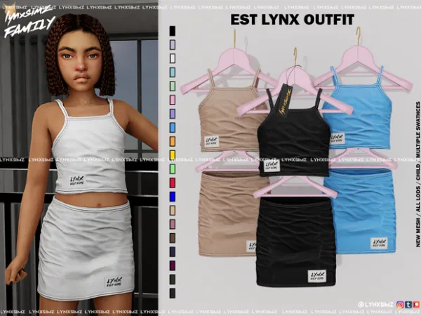 Alpha LYNX outfit Child by simsfinds - The Sims 4 Custom Content