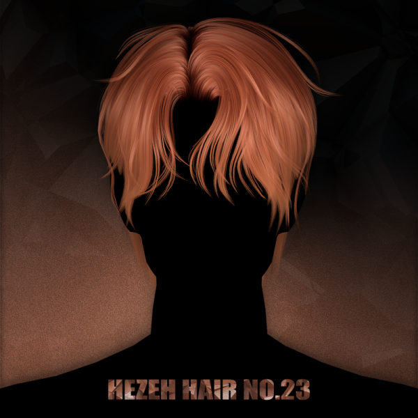 Alpha [hezeh]hair_no23 by hezeh - The Sims 4 Custom Content