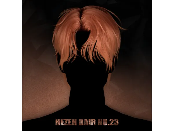 Alpha [hezeh]hair_no23 - The Sims 4 Custom Content