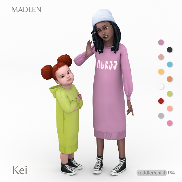 Maxis Match Kei Hoodie by madlensims - The Sims 4 Custom Content