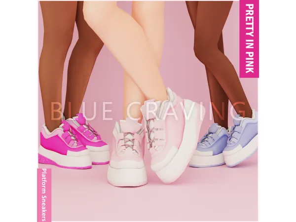 Blue Craving - Platform Sneakers
