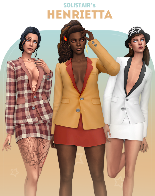 Maxis Match Henrietta Set by simsfinds - The Sims 4 Custom Content