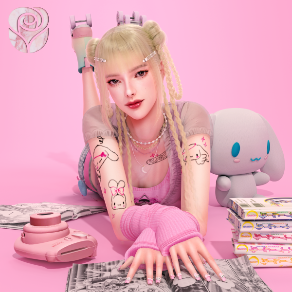 Alpha [ROSELIPA] MINI PACK V22 by simsfinds - The Sims 4 Custom Content