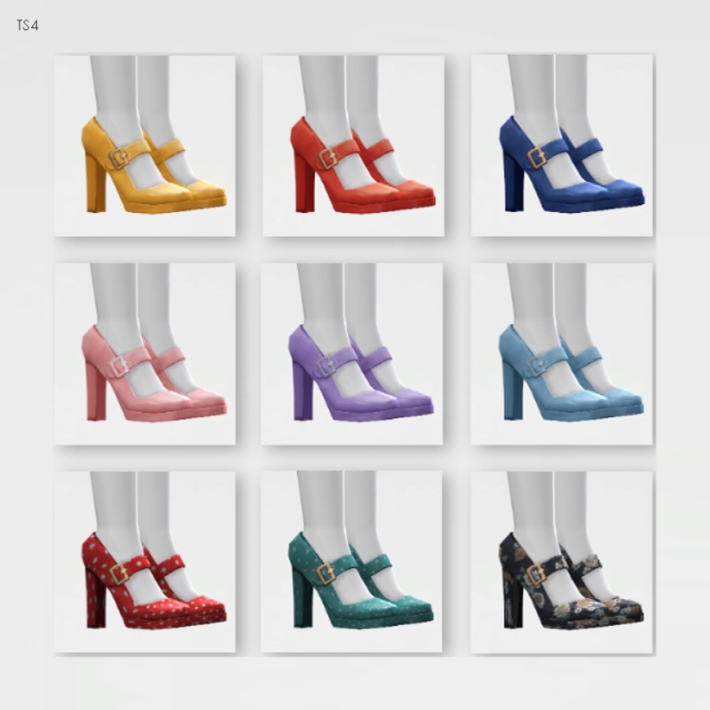 Moschi Jane Shoes female sims 4 maxis match