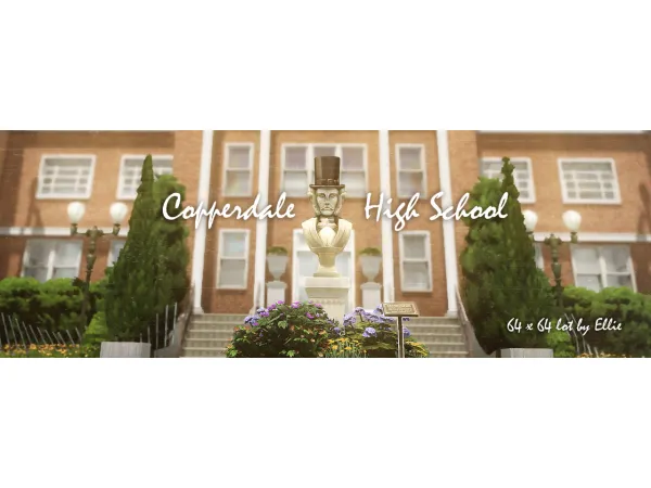 Maxis Match Copperdale High School by simsfinds - The Sims 4 Custom Content