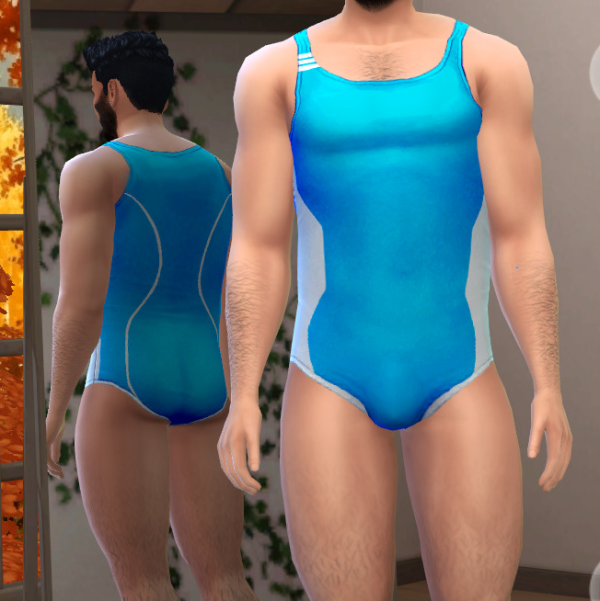 Maxis Match Swimsuit Recolor from SYNTH by simsfinds - The Sims 4 Custom Content