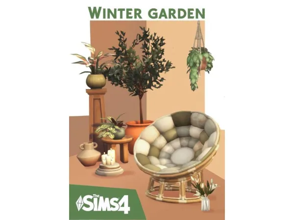 Maxis Match WINTER GARDEN by Pierisim - The Sims 4 Custom Content