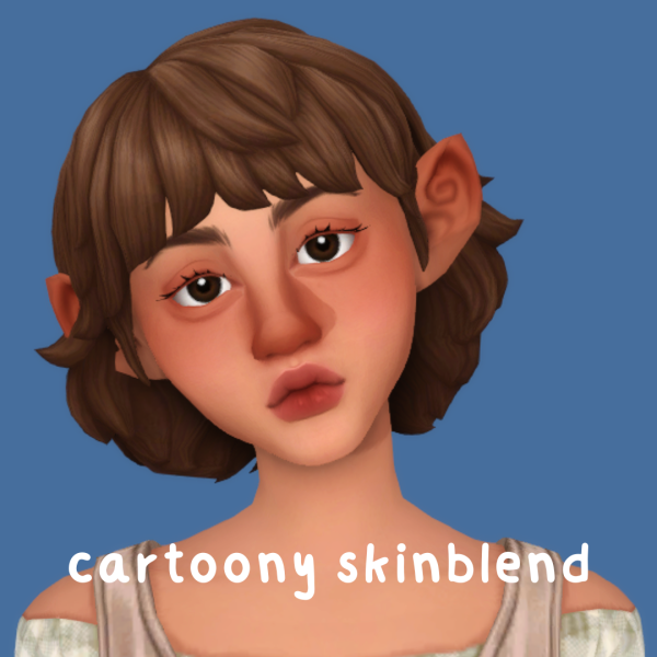 Maxis Match Cartoony Skinblend by simsfinds - The Sims 4 Custom Content