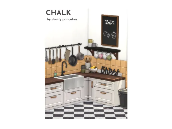 Maxis Match chalk ptIII kitchen clutter download by Charly Pancakes - The Sims 4 Custom Content