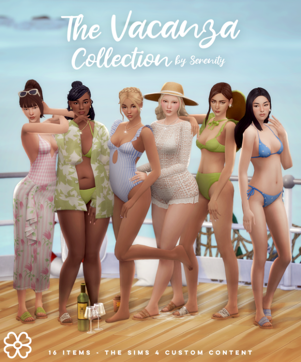 Maxis Match The Vacanza Collection (16 items) by simsfinds - The Sims 4 Custom Content