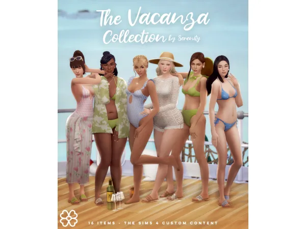 Maxis Match The Vacanza Collection (16 items) by Serenity - The Sims 4 Custom Content