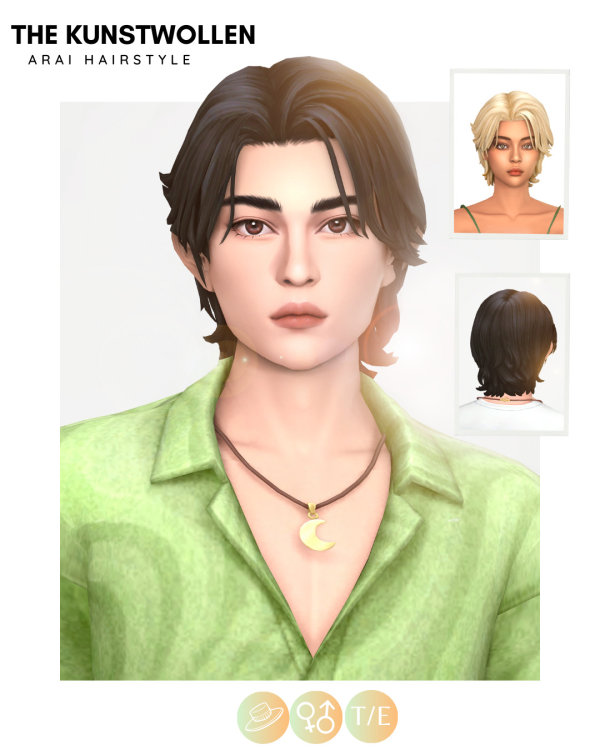 Maxis Match Arai hairstyle by simsfinds - The Sims 4 Custom Content