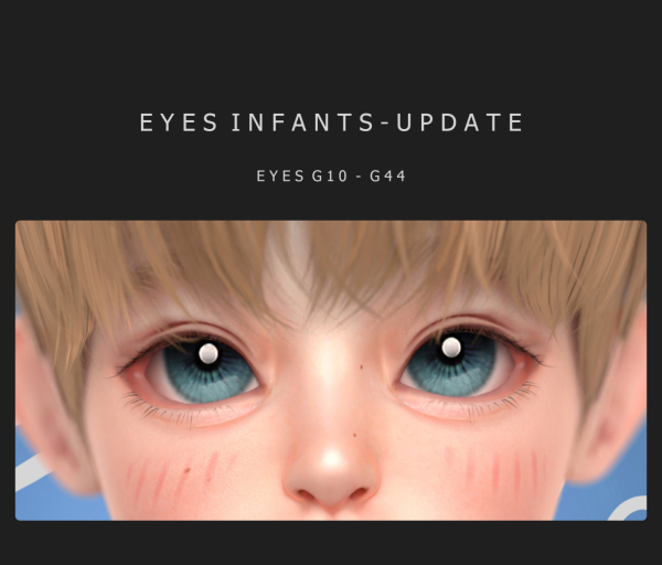 Alpha EYES INFANTS UPDATE by simsfinds - The Sims 4 Custom Content