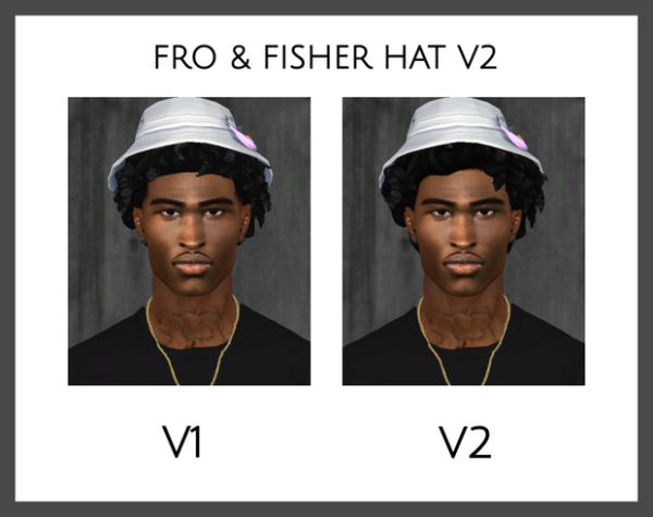 Alpha FRO FISHER HAT V2 by simsfinds - The Sims 4 Custom Content