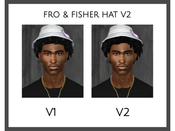 Alpha FRO FISHER HAT V2 by khadijah551 - The Sims 4 Custom Content