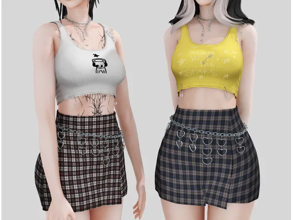 Alpha Softly outfit Babyetears - The Sims 4 Custom Content