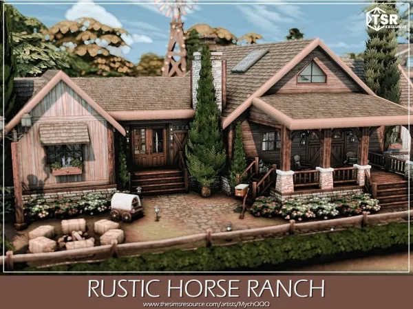 Maxis Match Rustic Horse Ranch (No ) - The Sims 4 Custom Content