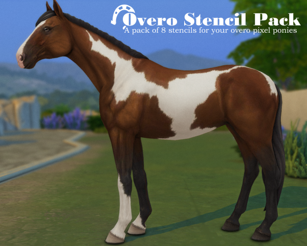 Maxis Match Overo Stencil Pack by simsfinds - The Sims 4 Custom Content