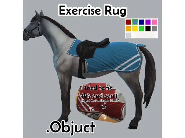Maxis Match Exercise Rug by Objuct - The Sims 4 Custom Content