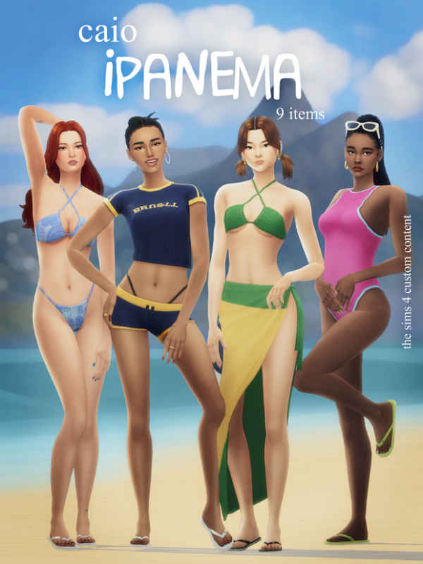 Maxis Match Ipanema A 9 items set by simsfinds - The Sims 4 Custom Content