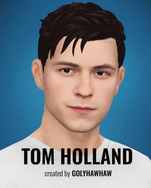 Mix Tom Holland Sim by simsfinds - The Sims 4 Custom Content