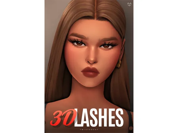 Maxis Match 3D Lashes No3(Download) by TwistedCat - The Sims 4 Custom Content