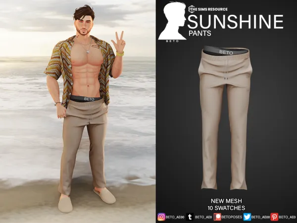 Alpha Sunshine Set - The Sims 4 Custom Content