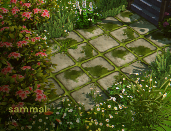 Maxis Match sammal floor by simsfinds - The Sims 4 Custom Content