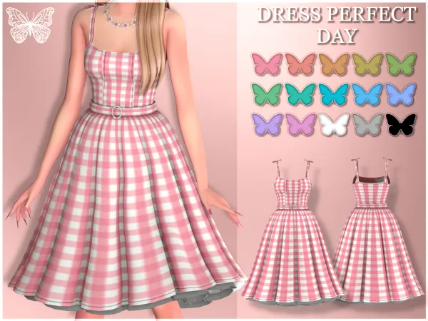 Mix DRESS BARBIE PERFECT DAY by mirroreddreamscc - The Sims 4 Custom Content