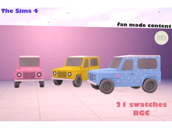 Maxis Match EA SUV Retextured by Me3 by Mimi Darling - The Sims 4 Custom Content