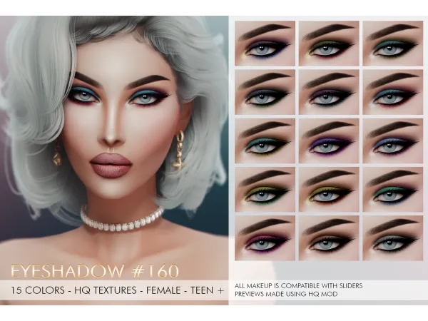 Alpha LOUISA MAKEUP SET by simsfinds - The Sims 4 Custom Content