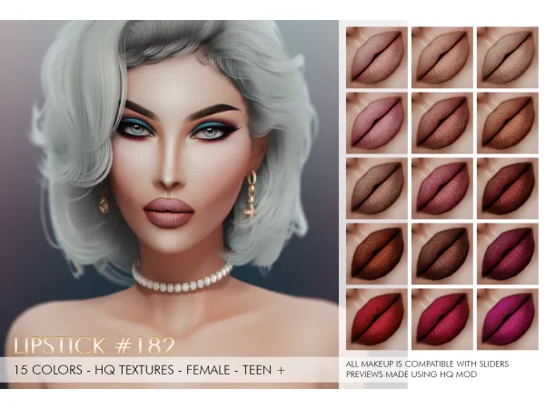 Alpha LOUISA MAKEUP SET by simsfinds - The Sims 4 Custom Content