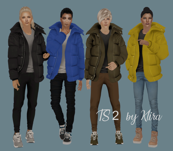 Darte77 Oversized Puffer Jacket for by simsfinds - The Sims 2 Custom Content